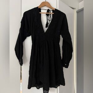 Free People Size Small Black Mini Dress